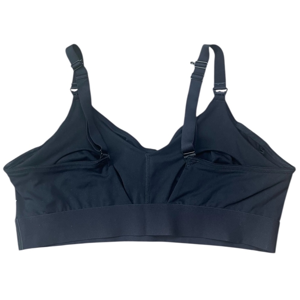 Fabletics Maternity Nursing Bra Womens XL Black Pullover Adjustable NO PADS - Picture 8 of 16